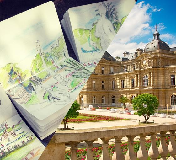 Private family art tour in the Luxembourg Garden in Paris