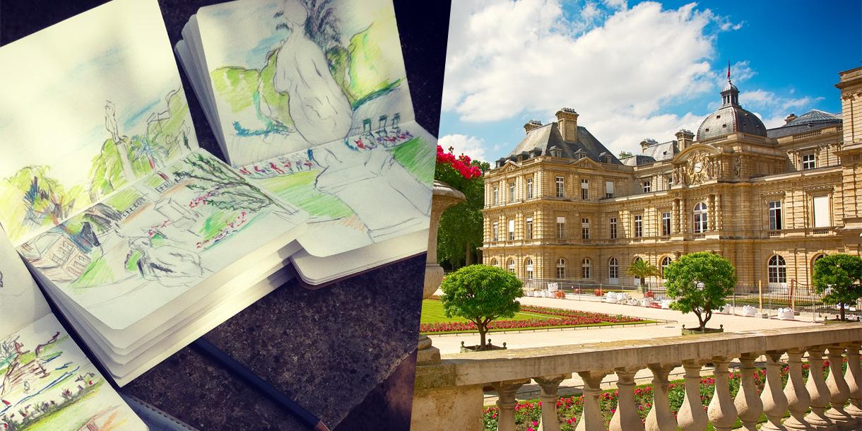 Private family art tour in the Luxembourg Garden in Paris