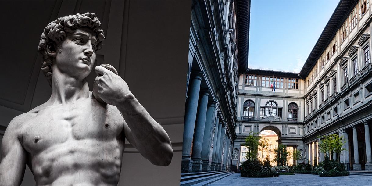 Visite privée de l'art Renaissance à Florence aux galeries Uffizi et Accademia