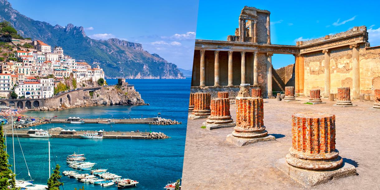 Private Pompeii and Amalfi tour in Naples