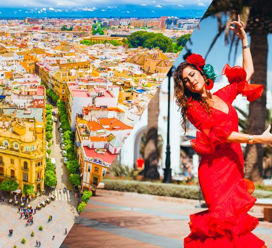 Visite privée et balade en ville avec spectacle de flamenco à Séville 