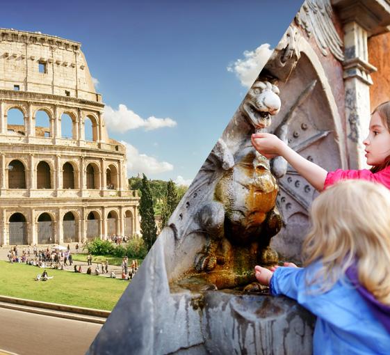 Visite privée en famille du colisée et du centre-ville antique à Rome