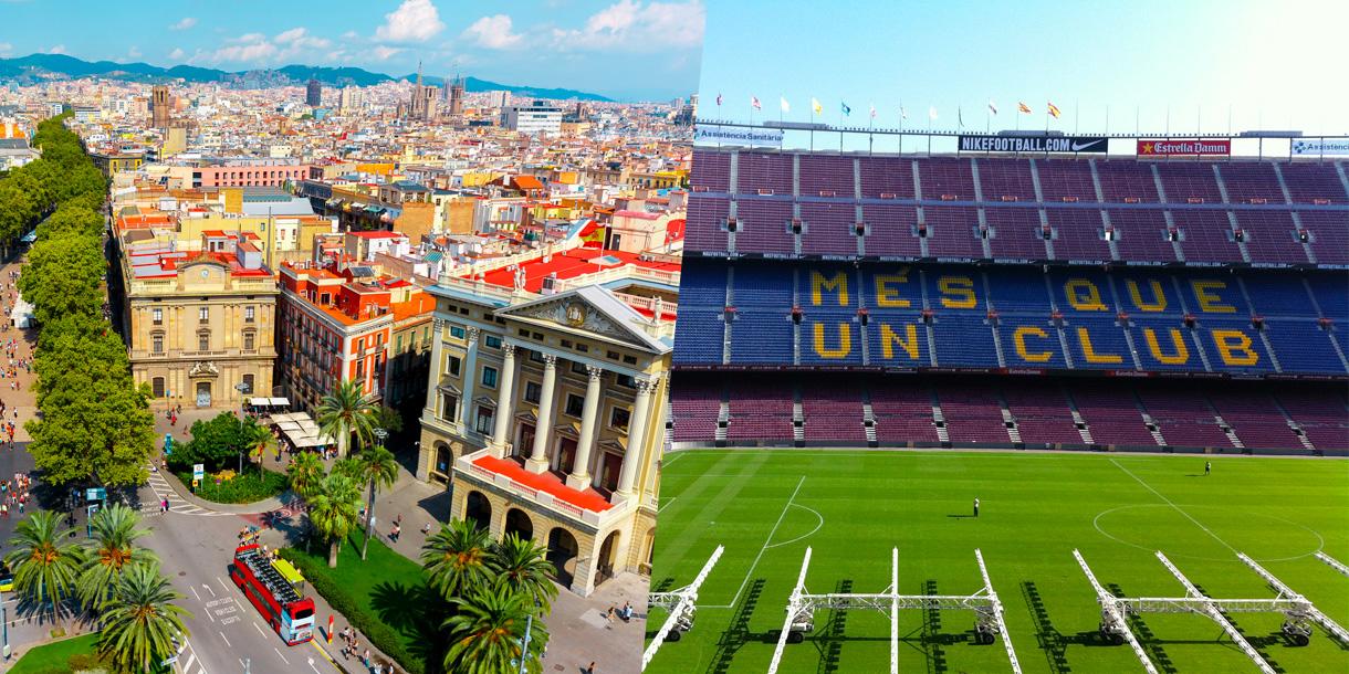 Private football supporter and panoramic tour in Barcelona