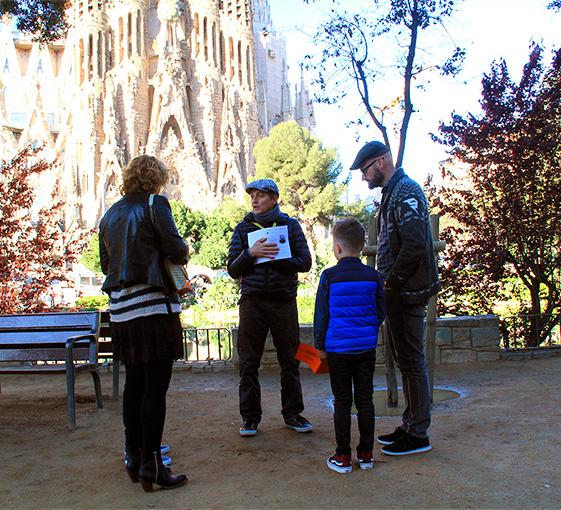 Private family tour of Gaudi's footsteps in Barcelona