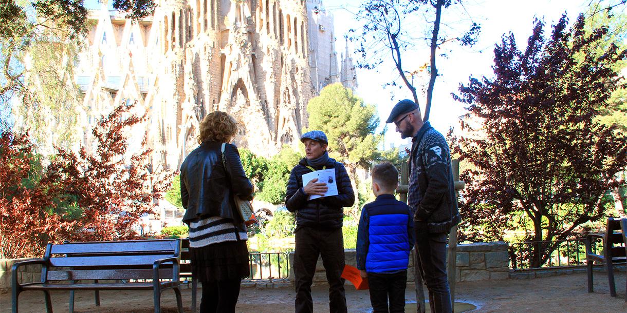 Private family tour of Gaudi's footsteps in Barcelona