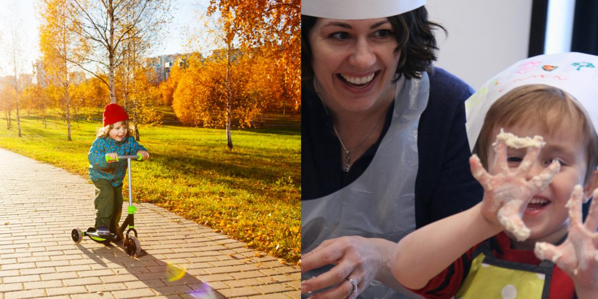Private family scooter tour in Paris with baking class
