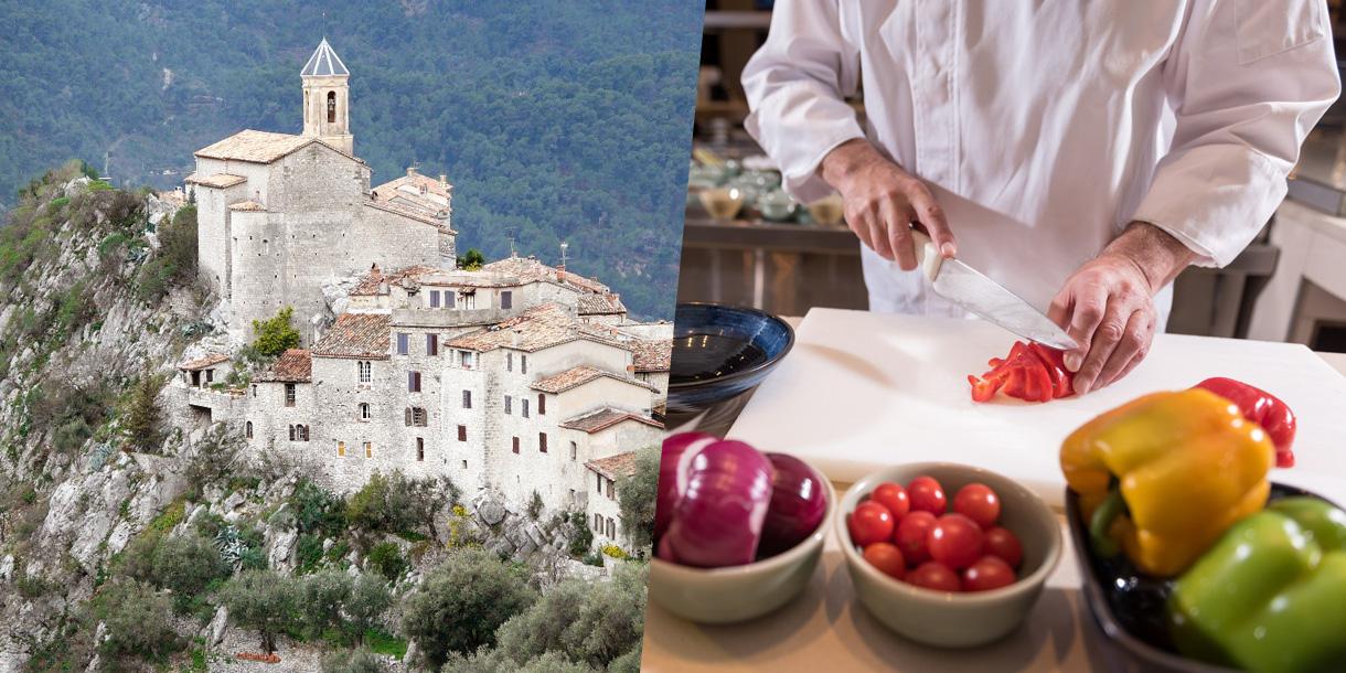 Visite privée des villages de Peille et Peillon avec cours de cuisine à Nice